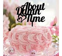 About Damn Time Mr And Mrs Rustic Wedding Engagement Cake Topper Personalizzato Divertente Sposa & Sposo Cake Topper per Matrimonio Fidanzamento Decorazioni per torta Nuziale Doccia Regali per Lui/Lei