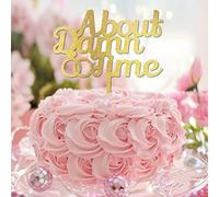 About Damn Time Romance Mr & Mrs Wedding Anniversary Cake Topper Coppia Personalizzato Per Anniversario di Nozze Decorazioni Festa Regali di Nozze Per Coppia Glitter Oro