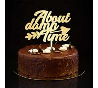 About Damn Time Topper per torta nuziale Mr e Mrs Topper per torta nuziale personalizza silhouette retrò sposa e sposo topper per torta per addio al nubilato decorazioni nuziali regali di fidanzamento