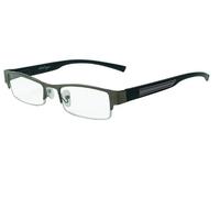 About Eyes G135 Harvey Strength Plus 3.50 Black Half Frame with Black/ Grey Temples Reading Glasses by About Eyes