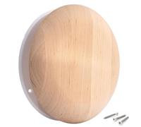 ABOUT VENT Copertura regolabile in legno (senza resina), diffusore di ventilazione rotondo per parete e soffitto, per ventilazione e scarico della sauna, valvola dell'aria regolabile in legno di