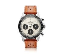 About Vintage 1960 Racing Chronograph Mens Watch, acciaio inossidabile, Acciaio/bianco sporco e nero, Personalizzabile