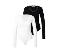 ABOUT YOU Body a maglietta 'Lisette' nero / bianco Donna ABOUT YOU L nero / bianco