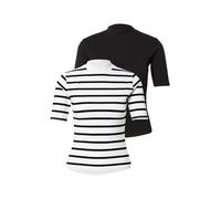 ABOUT YOU Maglietta 'Lenni' nero / bianco Donna ABOUT YOU M