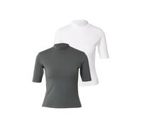 ABOUT YOU Maglietta 'Lenni' verde scuro / bianco Donna ABOUT YOU L