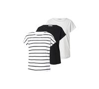 ABOUT YOU Maglietta 'Rowan' nero / bianco Donna ABOUT YOU S nero / bianco