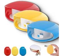Aboutabsent Automatic Cord Reel, Horizontaln Automatic Cable Organizer, Retractable Cable Magnetic Cord Organizer, for USB, Headphone, Data Cables (Red+Yellow+Blue)