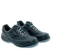Aboutblu 1926127LA S3 SRC DGUV 112-191 Taormina Scarpa Antinfortunistica Idrorepellente, Unisex, Nero/Grigio, Pelle Fiore, Taglia 38