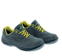 Aboutblu 1926222LA S1P SRC DGUV 112-191 Denver Scarpa Antinfortunistica Antistatica, Unisex, Giallo/Verde, Pelle Scamosciata, Taglia 47