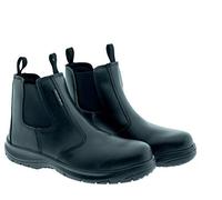 Aboutblu 1937105LA S3 SRC DGUV 112-191 B-Light Scarpa Antinfortunistica Idrorepellente, Unisex, Nero, Pelle Pieno Fiore, Taglia 39
