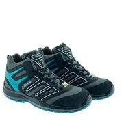 Aboutblu 5035202LA S3 ESD SRC Indianapolis Octane Mid Scarpa Antinfortunistica Idrorepellente, Unisex, Blu/Grigio, Pelle, Taglia 43