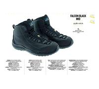Aboutblu 51381 02La Falcon Mid Scarpa da Lavoro, Nero, 44 Taglia