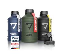 ABOVE. Borraccia in Acciaio Inox 1.3L / 2.2L - Senza BPA, Robusta e a Prova di Perdite - con 2 Tappi Inclusi per Fitness, Sport e Outdoor - Non termica (2.2L Blu)