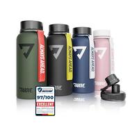 ABOVE. Borraccia Termica Inox 1L, Mantiene Caldo 12H e Freddo 24H, Nero