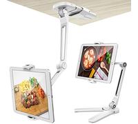 AboveTEK 2-in-1 Supporto per Tablet da Cucina o Parete - HIGHFlex 360 Supporto per Tablet Universale Portatile da 4,7 a 13,5 Pollici, Porta per Cellulare, 4 PT Wobble Free Mount