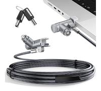 AboveTEK Cavo di bloccaggio per computer portatile MacBook Pro 14/16 (2021-2024), blocco di sicurezza antifurto con chiave, cavo di sicurezza per computer in acciaio resistente al taglio, design