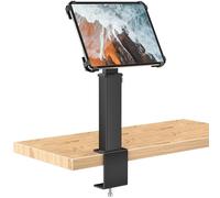 AboveTEK iPad Desk Stand, un supporto per tablet regolabile e antifurto con rotazione di 360° e inclinazione di 180°, si adatta a tablet da 9,7" a 13" ed è perfetto per il lavoro-Nero