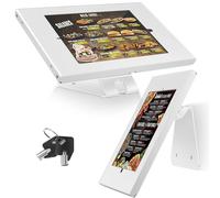 AboveTEK Porta Tablet Antifurto - Supporto di Sicurezza Bloccabile per iPad Supporto POS da Banco e Muro Base Girevole a 360° per Kiosk per iPad Air Pro - Ideale per il Business Retail - Nero