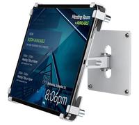 AboveTEK Supporto da parete per tablet, supporto antifurto per iPad per schermi da 9,7" a 13", adatto per display POS commerciali, rotazione e inclinazione regolabili a 360°, supporto VESA-Argento