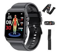 ABPWO Smartwatch ECG, 1,91'' Orologio Pressione Sanguigna con ECG Certificato, Cardiofrequenzimetro, SpO2, Sonno, IP68 Impermeabile Fitness Tracker, Smartwatch Sport per Uomo Donna