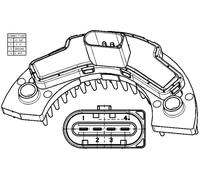 ABR 9 000P MAHLE Regolatore, Ventitlatore abitacolo per VOLVO