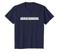 Abracadabra - Tipografia Parola Divertente Maglietta, Bambini, Navy, 8 Anni