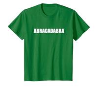 Abracadabra - Tipografia Parola Divertente Maglietta, Bambini, Verde Mela, 2 Anni