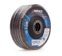 Abracs Pro Zirconium Disco Lamellare 115mm Foro 22mm 120 Sabbia 5 Confezione