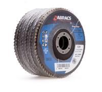 Abracs Pro Zirconium Disco Lamellare 115mm Foro 22mm 40 Sabbia 5 Confezione