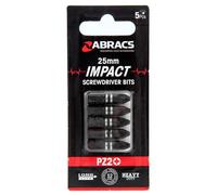 Abracs PZ2 Impact Screwdriver Bits 25Mm Pack Of 5 IPZ22505