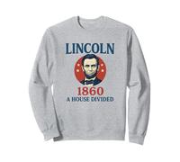 Abraham Lincoln 1860 Campagna Una Casa Divided History Buff Felpa