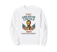 Abraham Lincoln 1860 Campagna Vintage Politico Felpa
