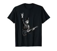 Abraham Lincoln Abe Lincoln Suona la Chitarra Rock Gesture Maglietta