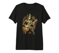 Abraham Lincoln Abe Lincoln Suonare la Chitarra Maglietta Premium