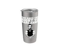Abraham Lincoln Bare Arms Hai il diritto di nudo Bicchiere termico in acciaio inox doppia parete