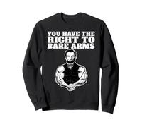 Abraham Lincoln Bare Arms Hai Il Diritto di Nudo Felpa