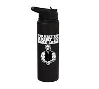 Abraham Lincoln Bare Arms Hai il diritto di nudo Stainless Steel Insulated Water Bottle