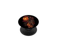 Abraham Lincoln Cavaliere senza testa Jack O Lanterna Zucca PopSockets PopGrip Adesivo