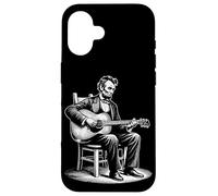 Abraham Lincoln - Chitarra acustica divertente Custodia per iPhone 16