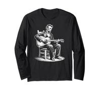 Abraham Lincoln - Chitarra acustica divertente Maglia a Manica