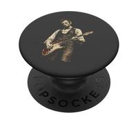Abraham Lincoln Chitarra Retro Vintage Musica Storia PopSockets PopGrip Adesivo