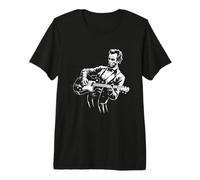 Abraham Lincoln Chitarrista Rock Musicista Maglietta Premium