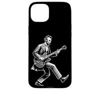 Abraham Lincoln Duck Walk Suonare Chitarra Elettrica Divertente Custodia per iPhone 15 Plus