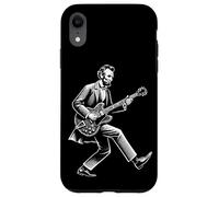 Abraham Lincoln Duck Walk Suonare Chitarra Elettrica Divertente Custodia per iPhone XR