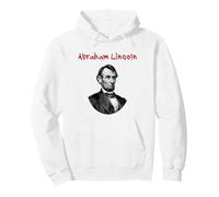 Abraham Lincoln (Illustrazione Grafica) Felpa con Cappuccio