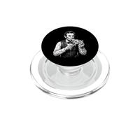Abraham Lincoln Mangiare Pizza Divertente Storia Meme PopSockets PopGrip per MagSafe