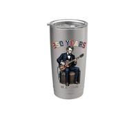 Abraham Lincoln On Amplifier Cool Badass Abe - Chitarra musicale Bicchiere termico in acciaio inox doppia parete
