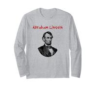Abraham Lincoln (Statement & Illustrazione Grafica) Maglia a Manica