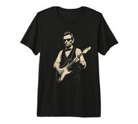 Abraham Lincoln Suonare la Chitarra Abe Lincoln Retro Vintage Maglietta Premium
