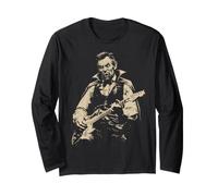 Abraham Lincoln Vampire Suonare Chitarra Alt Goth Music Band Maglia a Manica